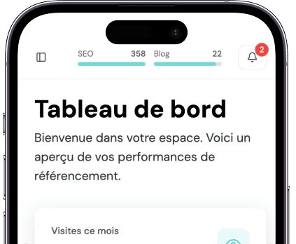 Dashboard Maxooh Aperçu du tableau de bord Maxooh sur smartphone