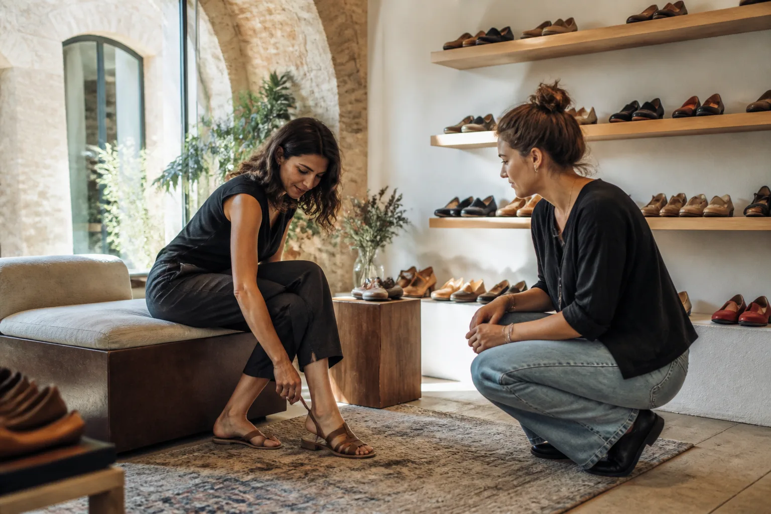 Vente de chaussures en boutique à Barbèq, Occitanie