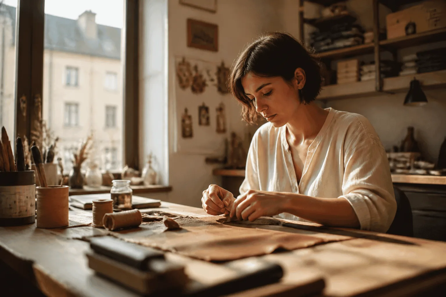 Artisan en atelier à Caen, création sur mesure