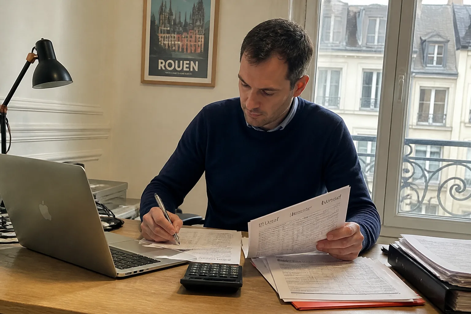 Comptable au bureau à Rouen