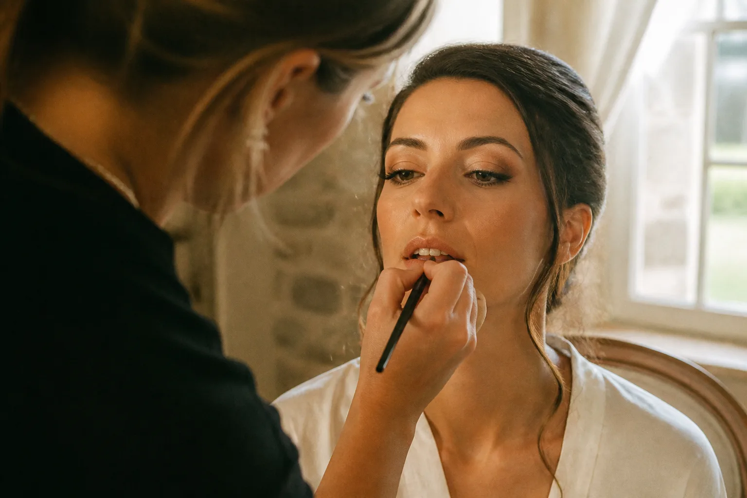 Maquillage mariée en normandie