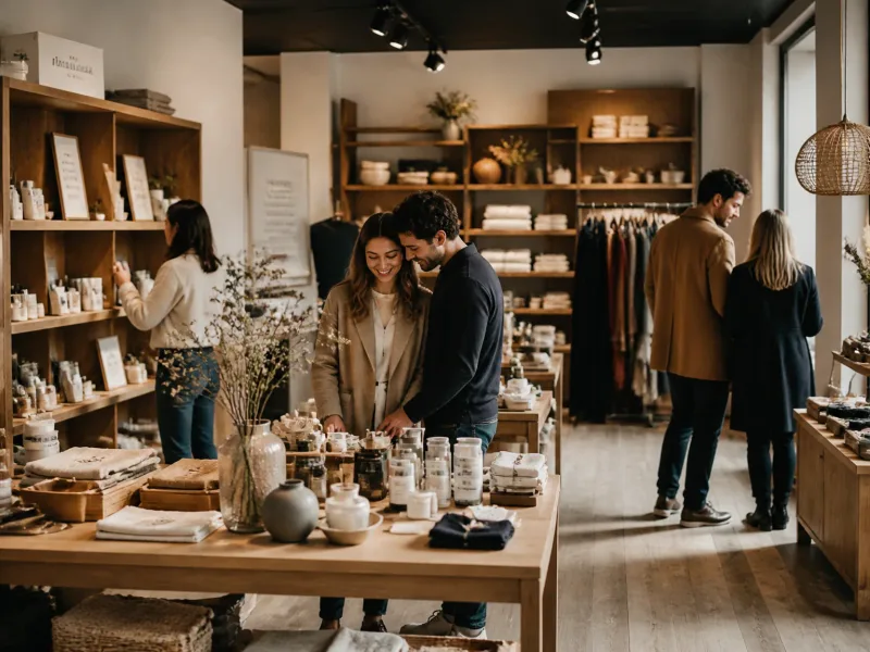 Ambiance boutique d’accessoires pour couples à Caen