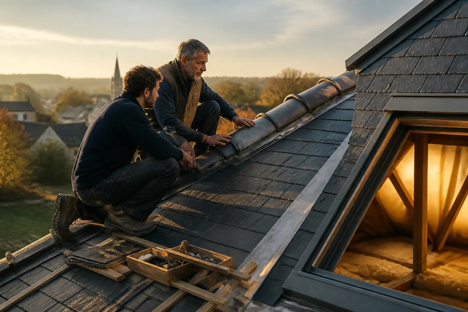 Réfection de toiture à Mondeville en Normandie