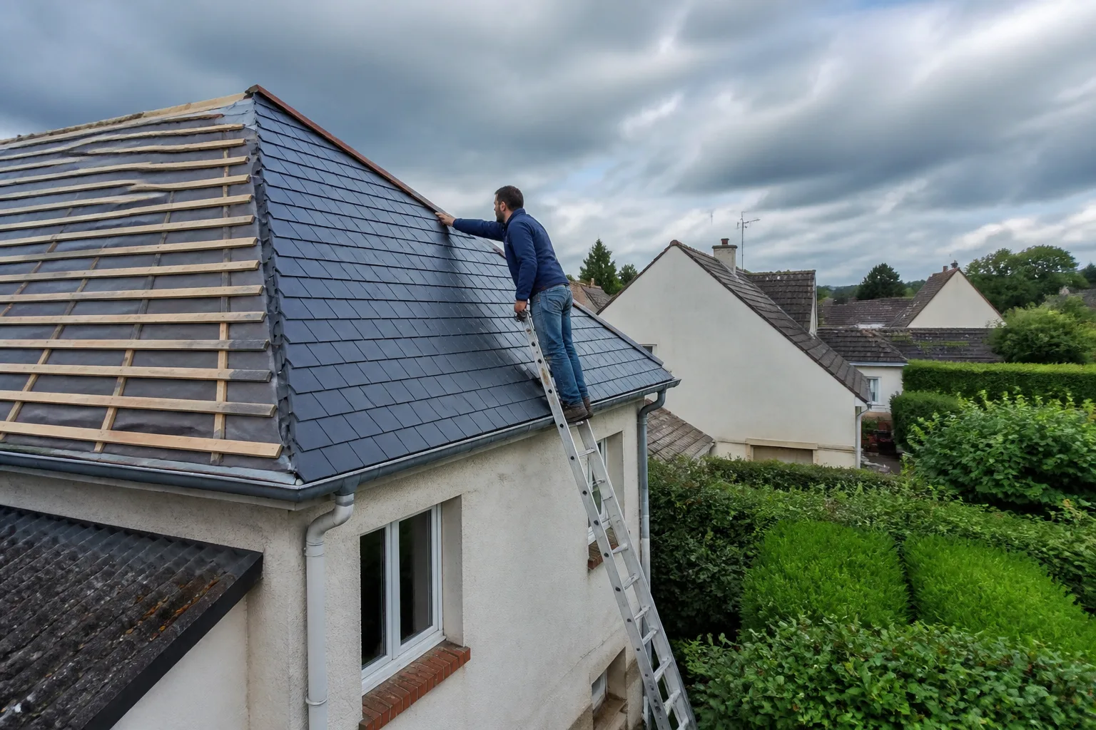Rénovation de toiture près de Mondeville, Normandie