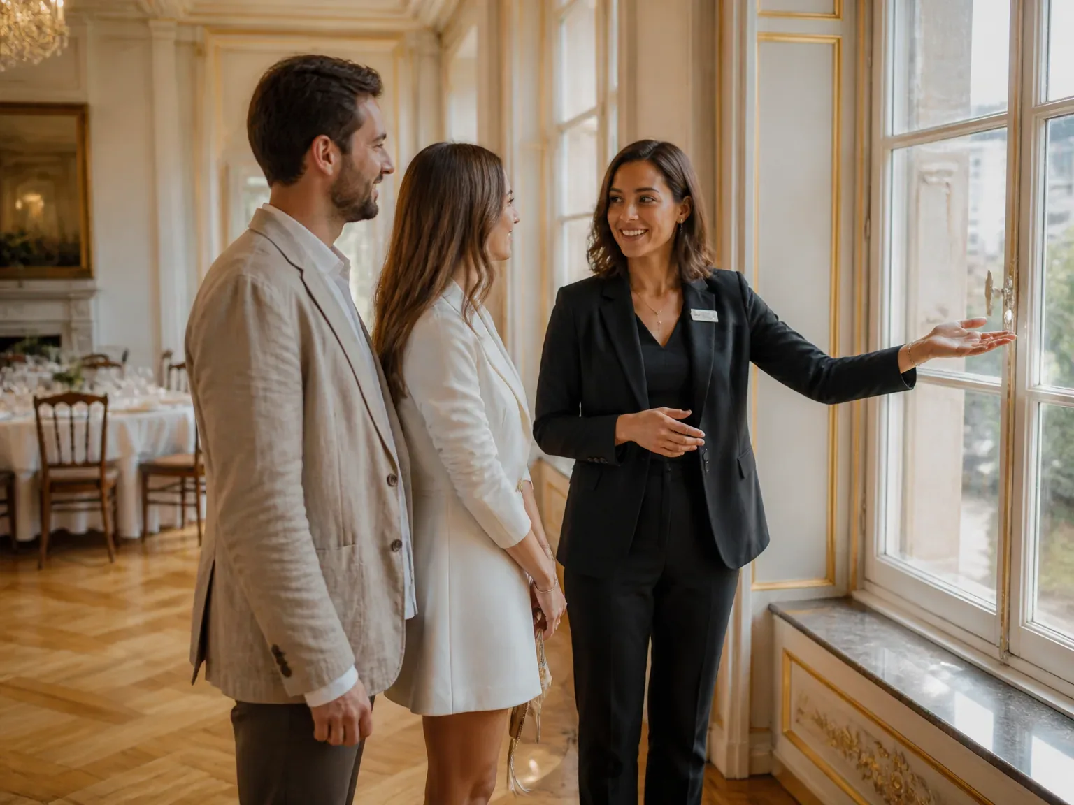 Rendez-vous de réception de mariage dans un lieu élégant à Strasbourg, coordination discrète et ambiance chaleureuse