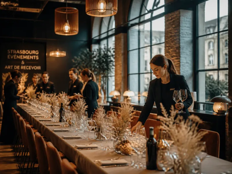 Salle d'événements élégante à Strasbourg, ambiance chic