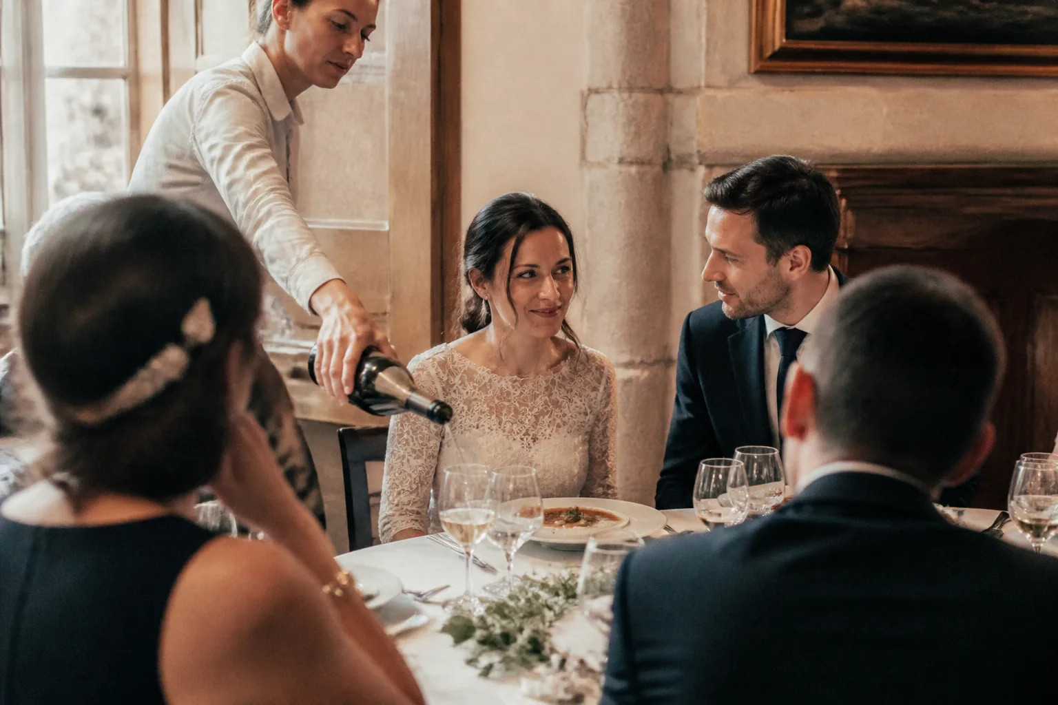 Réception de mariage à Strasbourg, moment candide