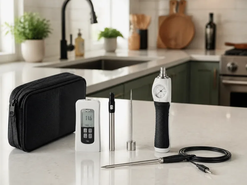 Ordinateurs et outils de diagnostic posés sur comptoir blanc, outil plomberie